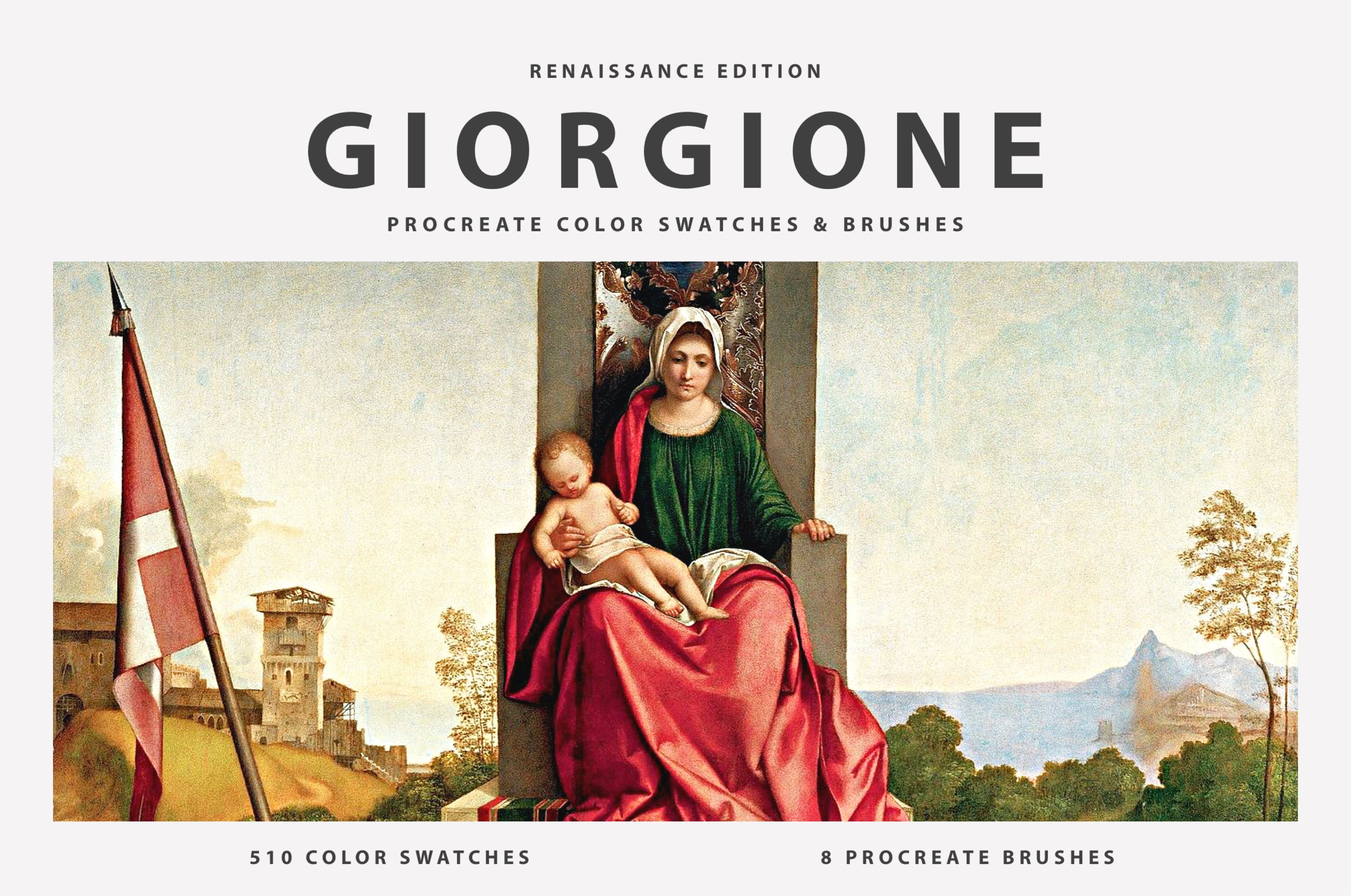 Giorgione Procreate Brushes & Color Palettes