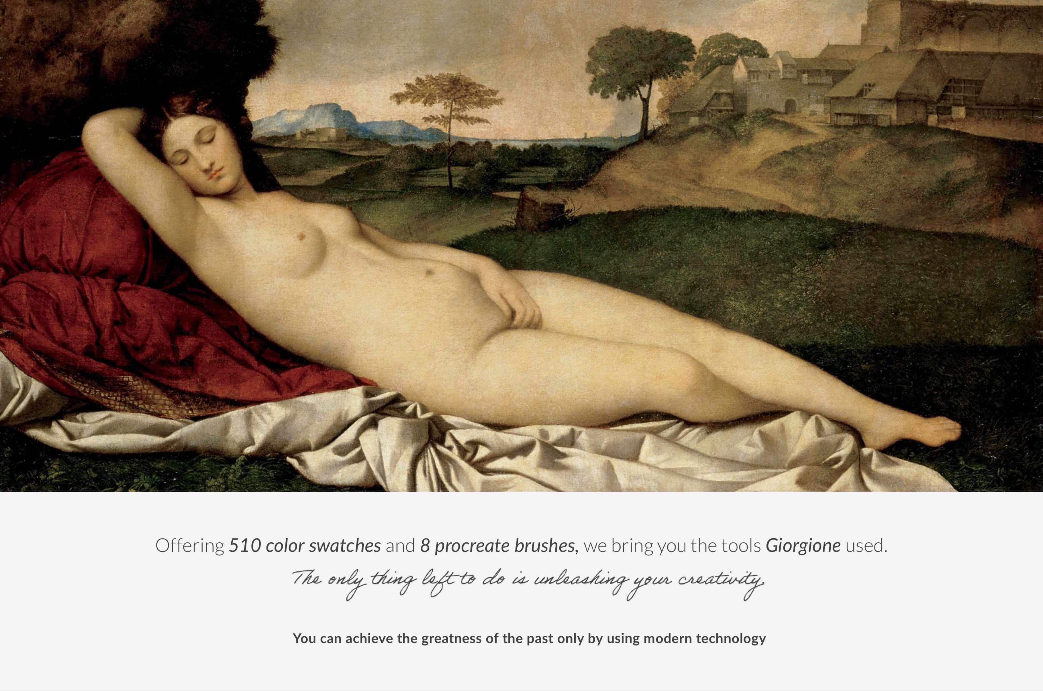 Giorgione Procreate Brushes & Color Palettes