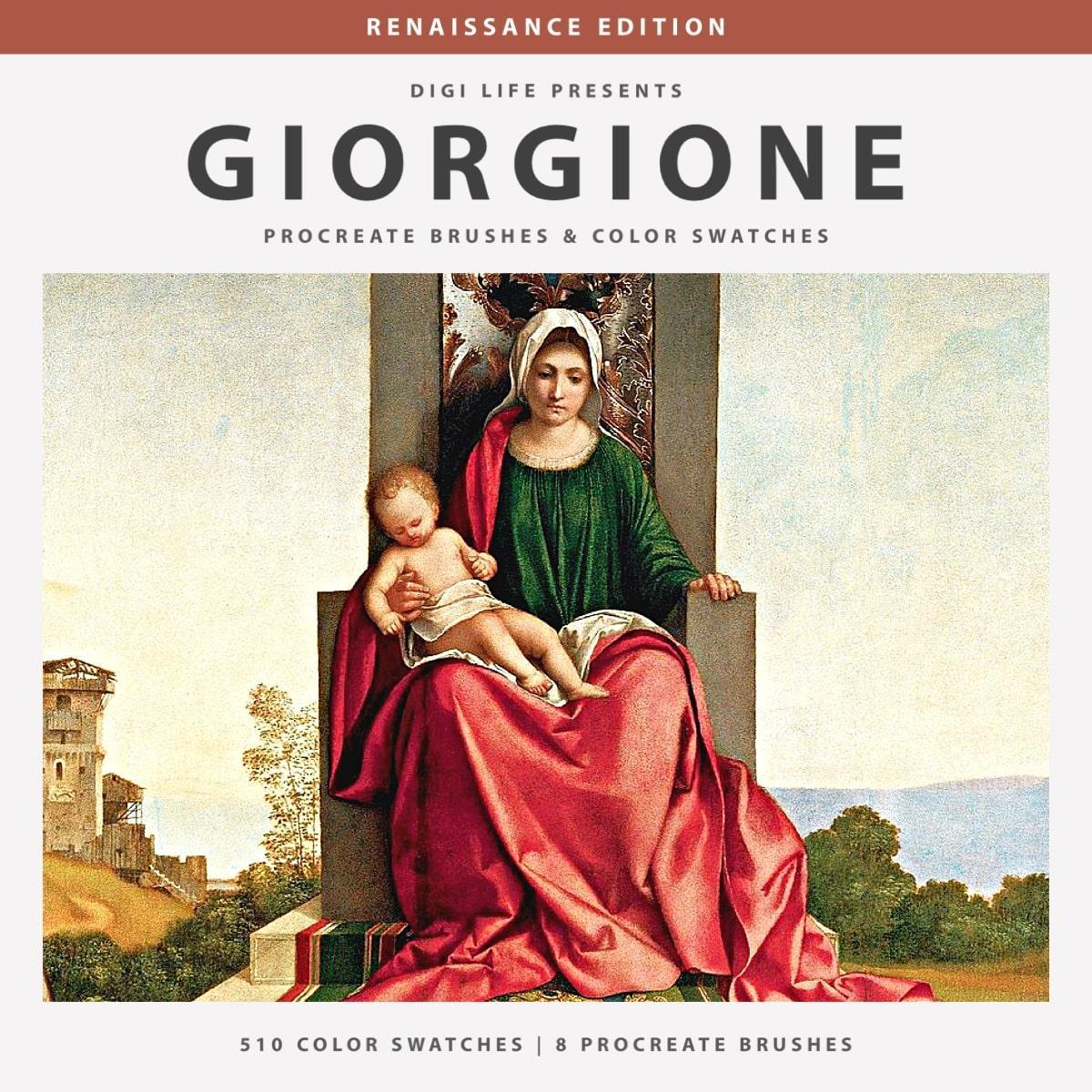 Giorgione Procreate Brushes & Color Palettes