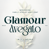 Glamour Avegato - Stylish Serif Family Font