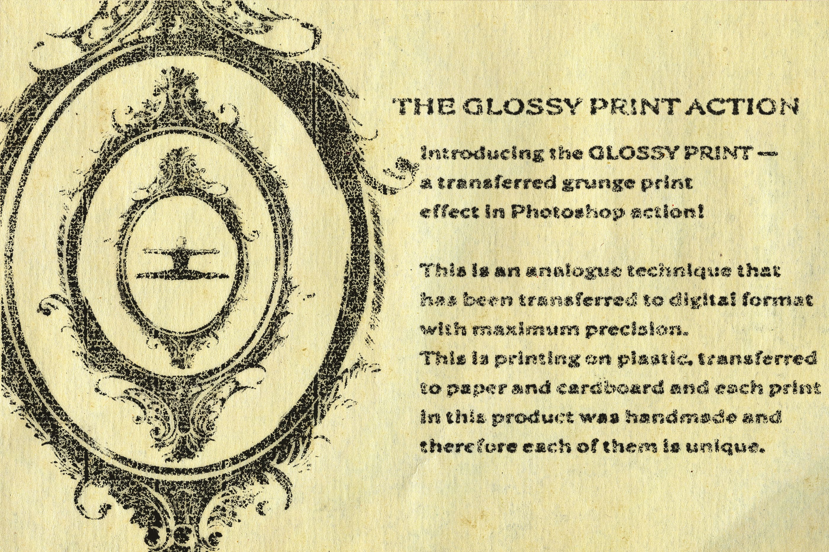 GLOSSY PRINT - Grunge Action (Base Version)