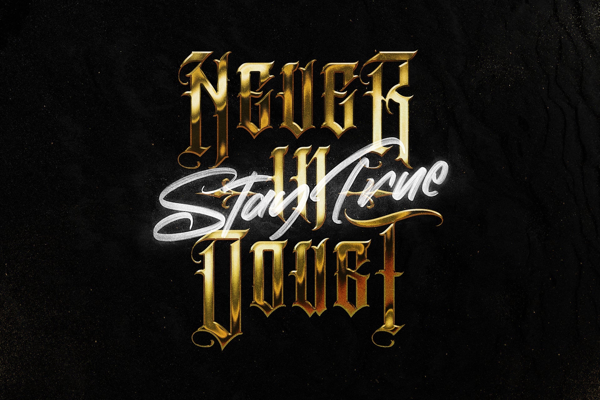 Golden Metallic Text Effect