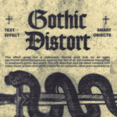 Gothic Distort Text Effect