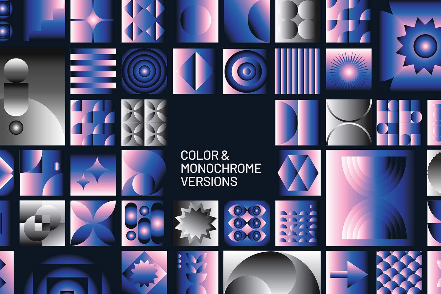 Gradient Geometric Mosaics