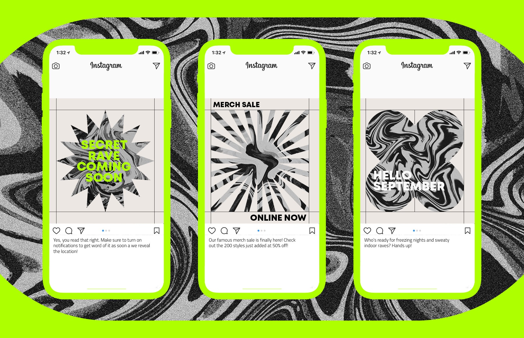 Grainy Psychedelic Marble Textures