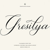 Gresilya Luxury Calligraphy Font