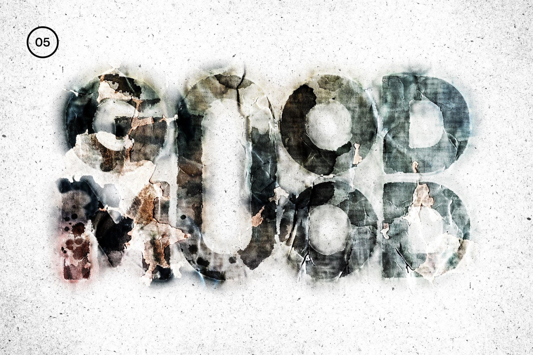 Grunge Wall Distortion Mockup