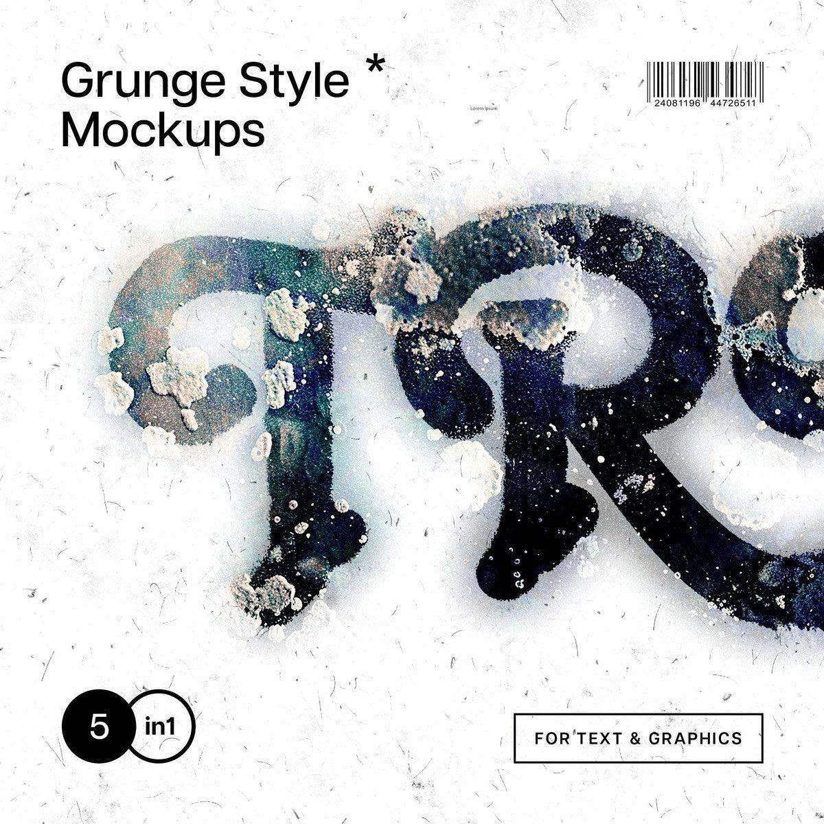 Grunge Wall Distortion Mockup