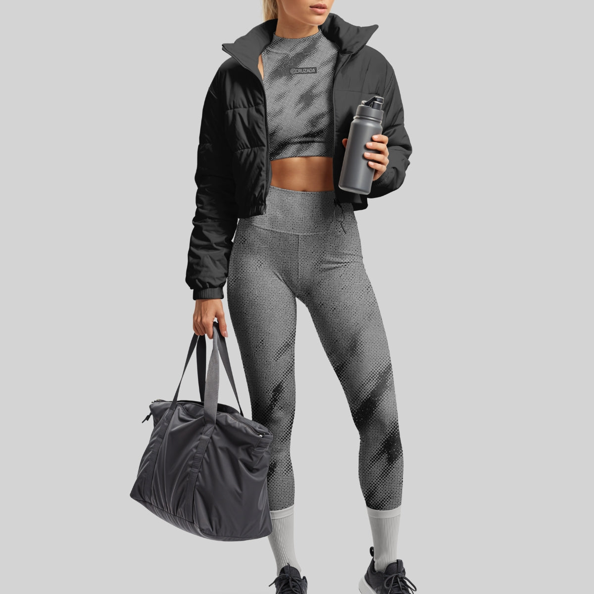 Gym Outfit with Jacket Mockup