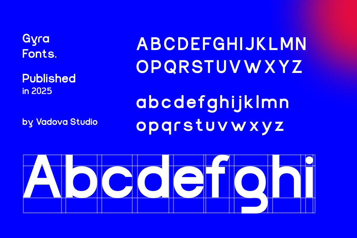Gyra Modern Cyrillic Sans Serif Font by Vadova Studio, preview 2