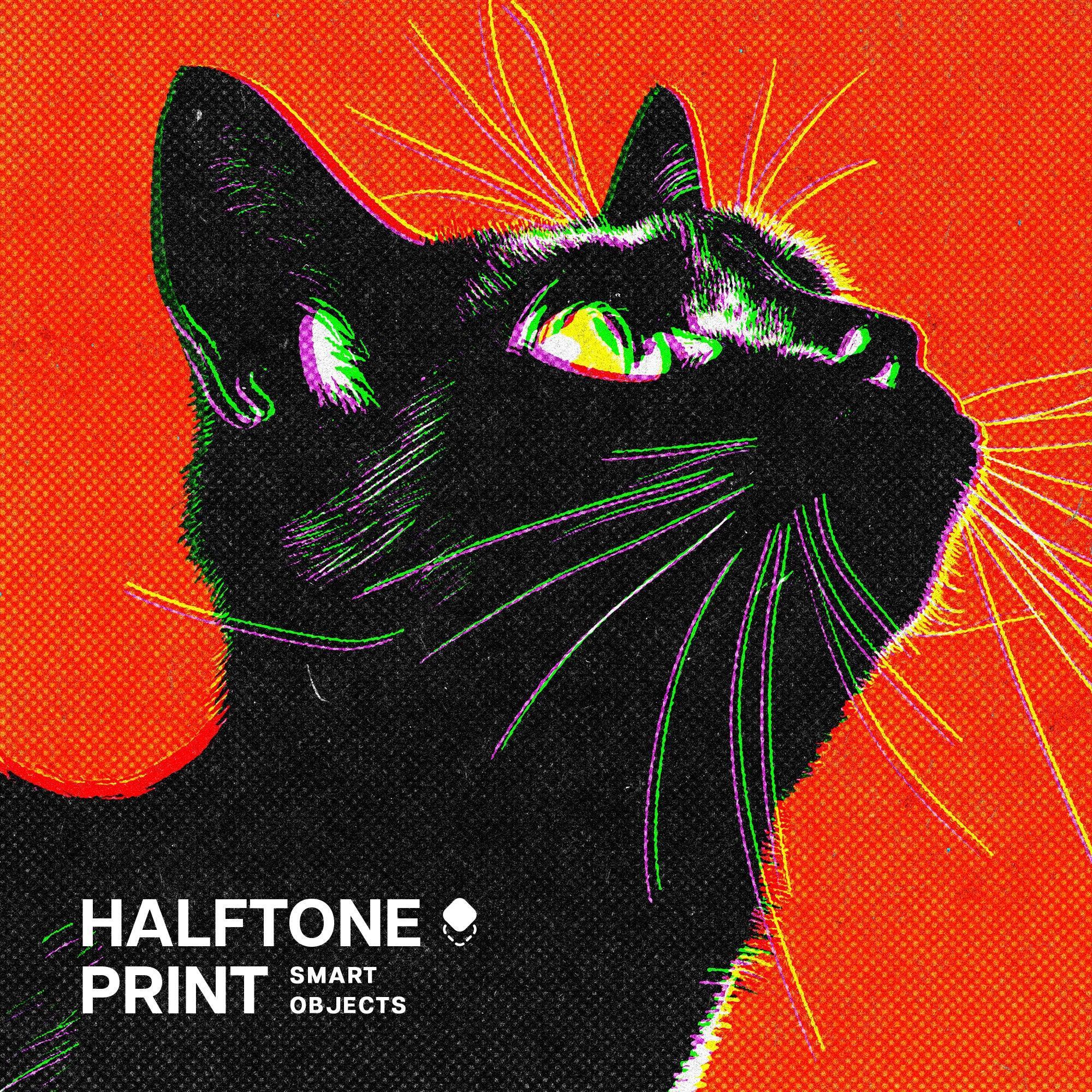 Halftone Print Effect
