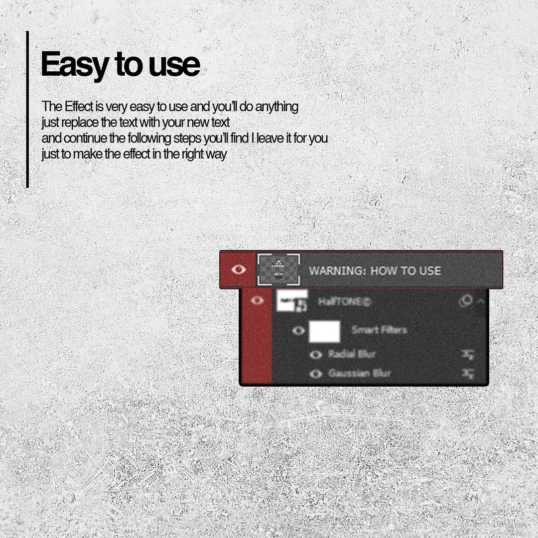 Halftone Text Effect