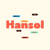 Hansol Typeface