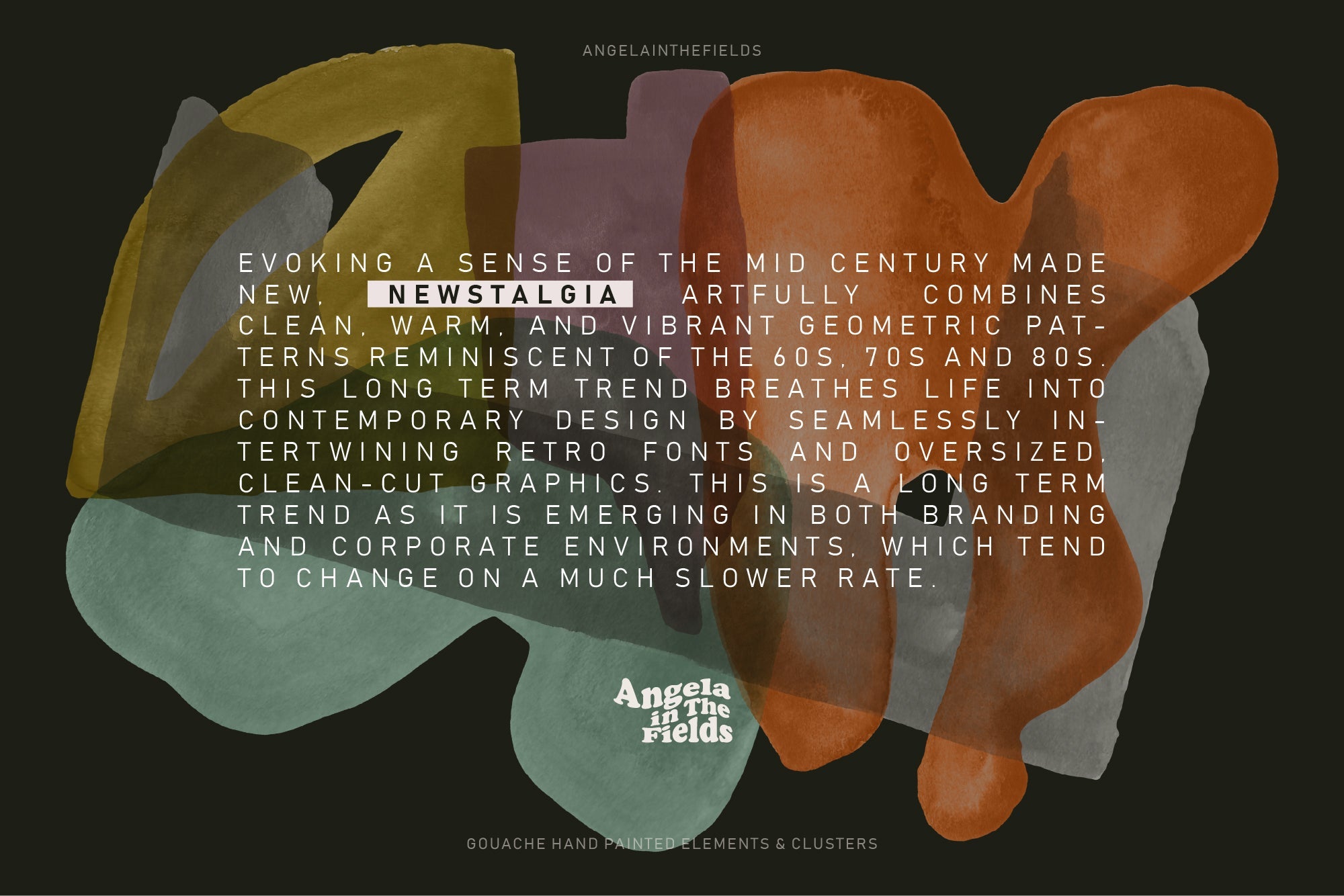 HAPPY CLUSTERS Gouache Shapes