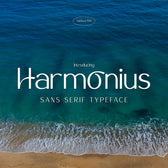 Harmonius Sans Serif Typeface Font
