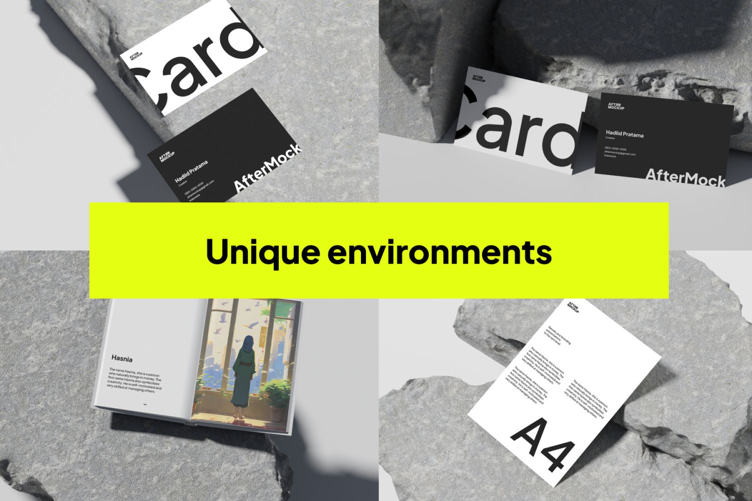 Hasnia Stationery Mockups