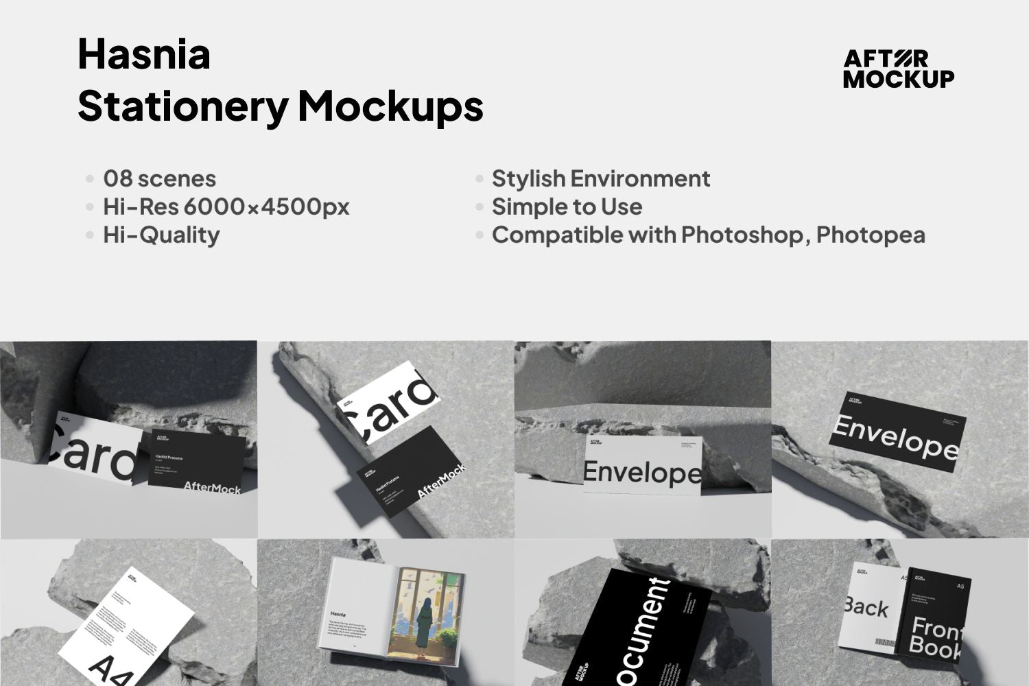 Hasnia Stationery Mockups