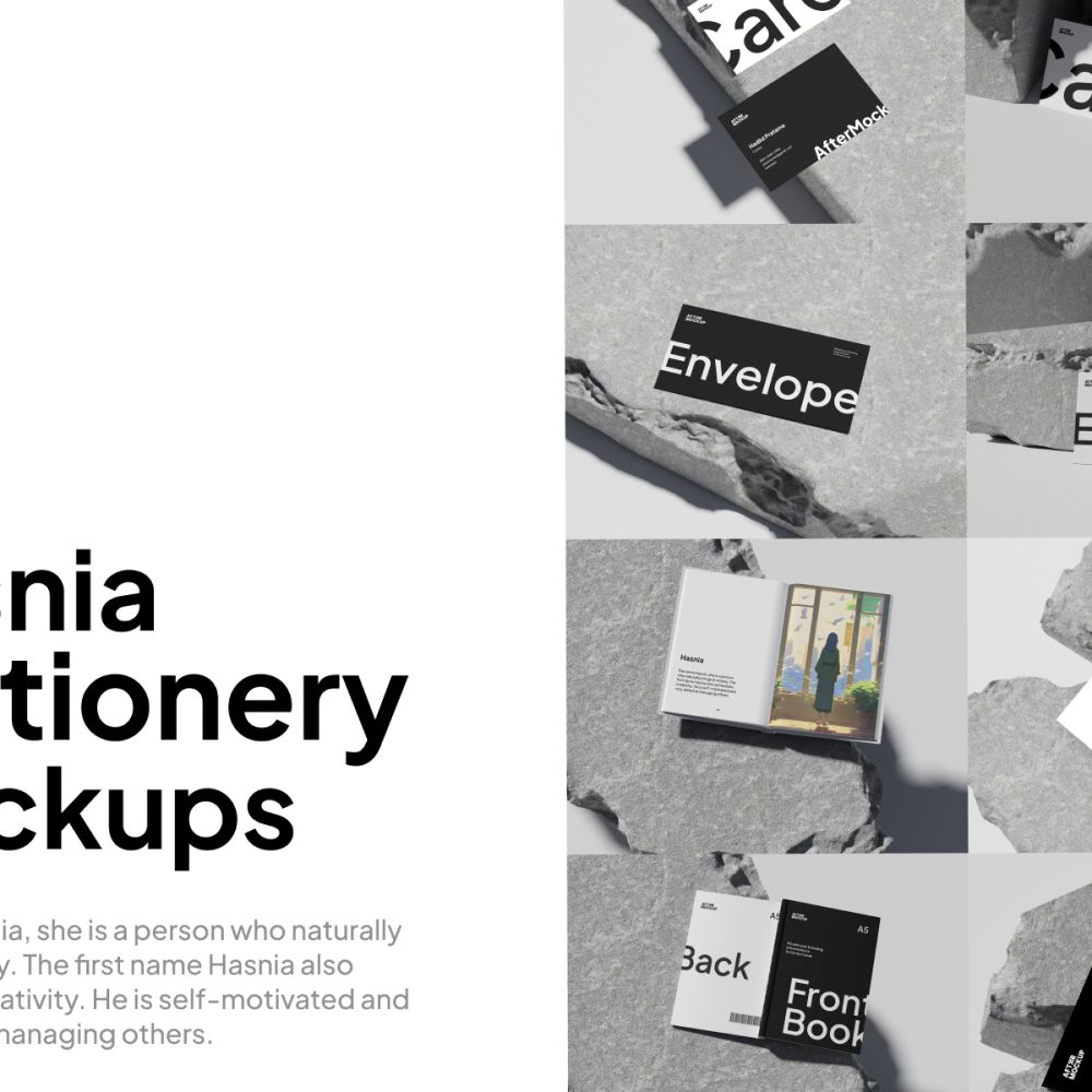 Hasnia Stationery Mockups