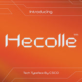 Hecolle – Techno Typeface