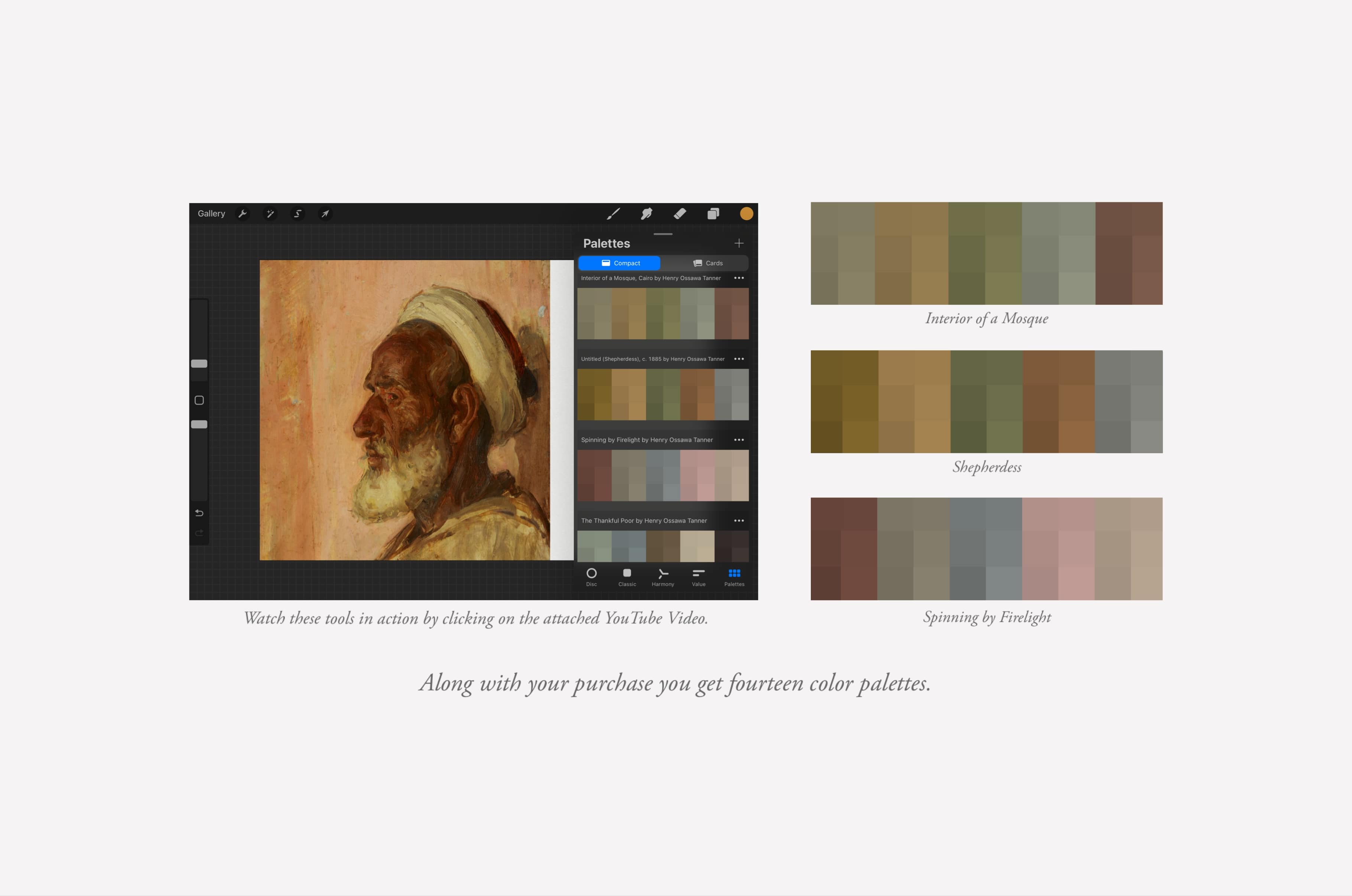 Henry Ossawa Tanner Procreate Kit