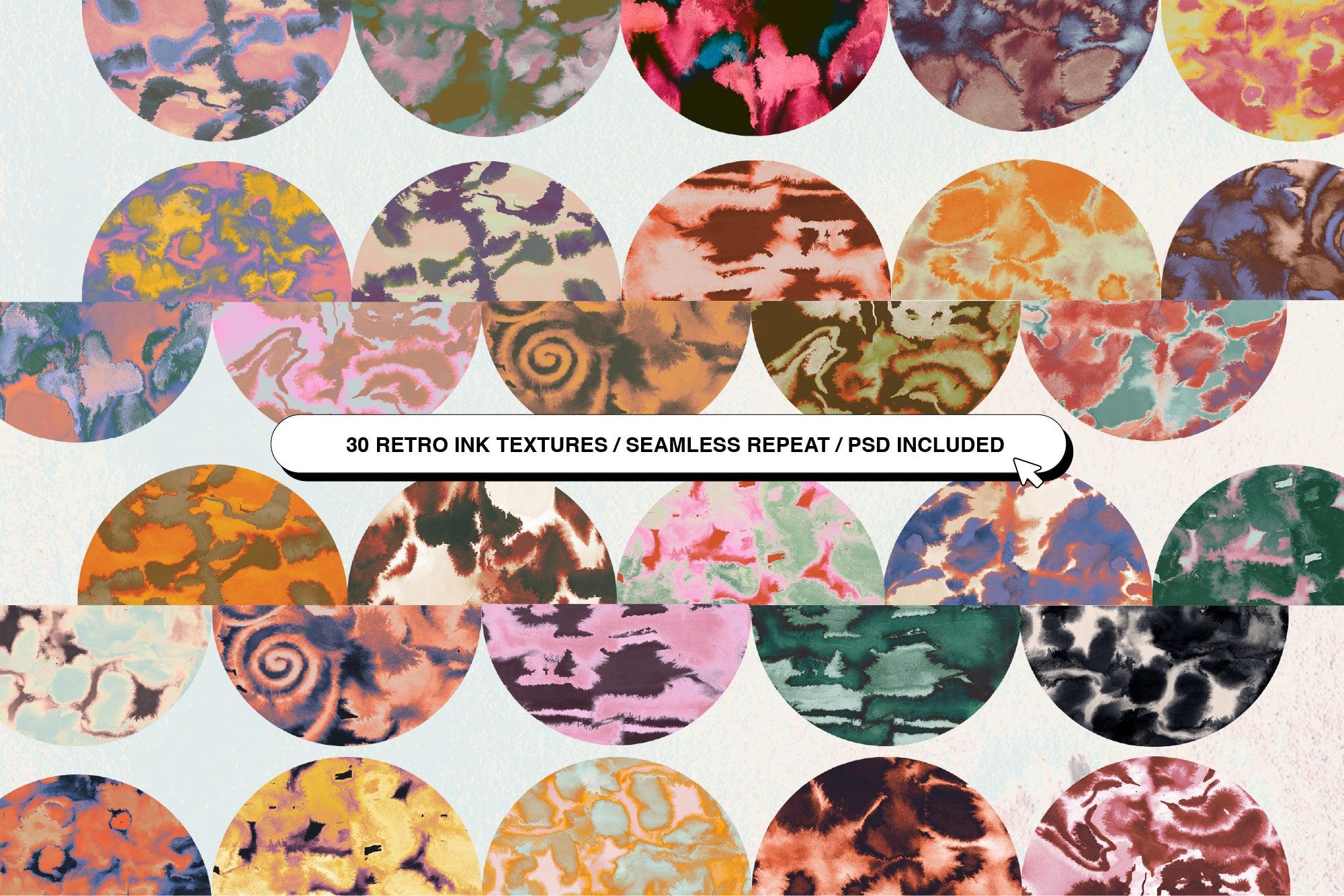 HEYDAY TEXTURES Ink Seamless Backgrounds
