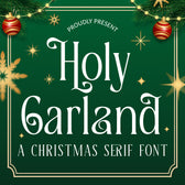 Holy Garland Christmas Serif Font