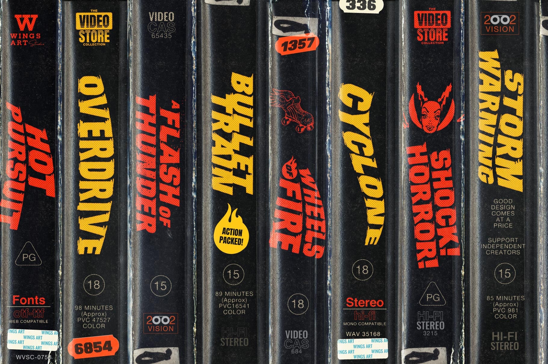 Hot Pursuit: A Hand-Drawn Grindhouse Roller Derby Font