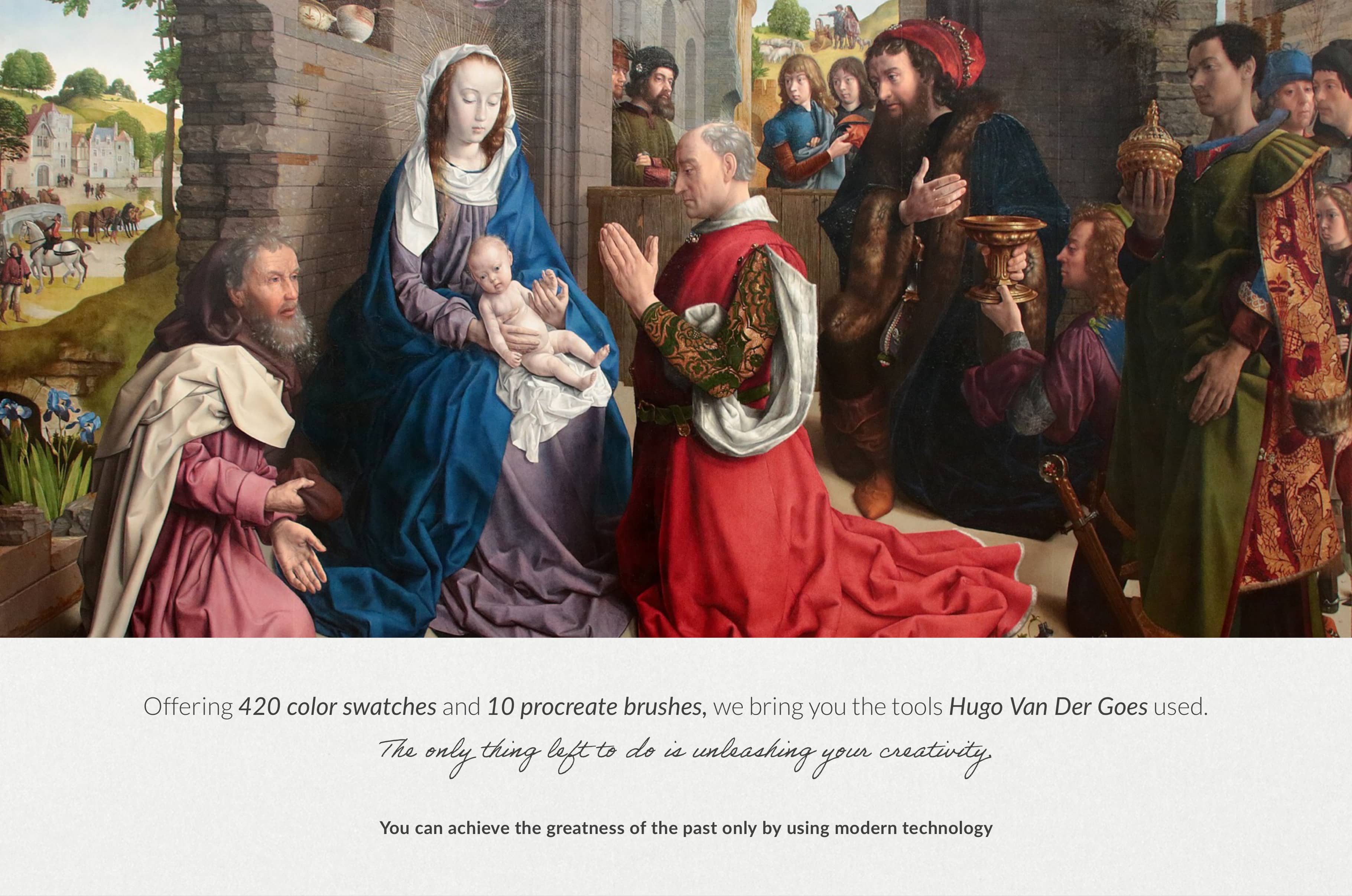 Hugo Van Der Goes Procreate Brushes & Color Palettes