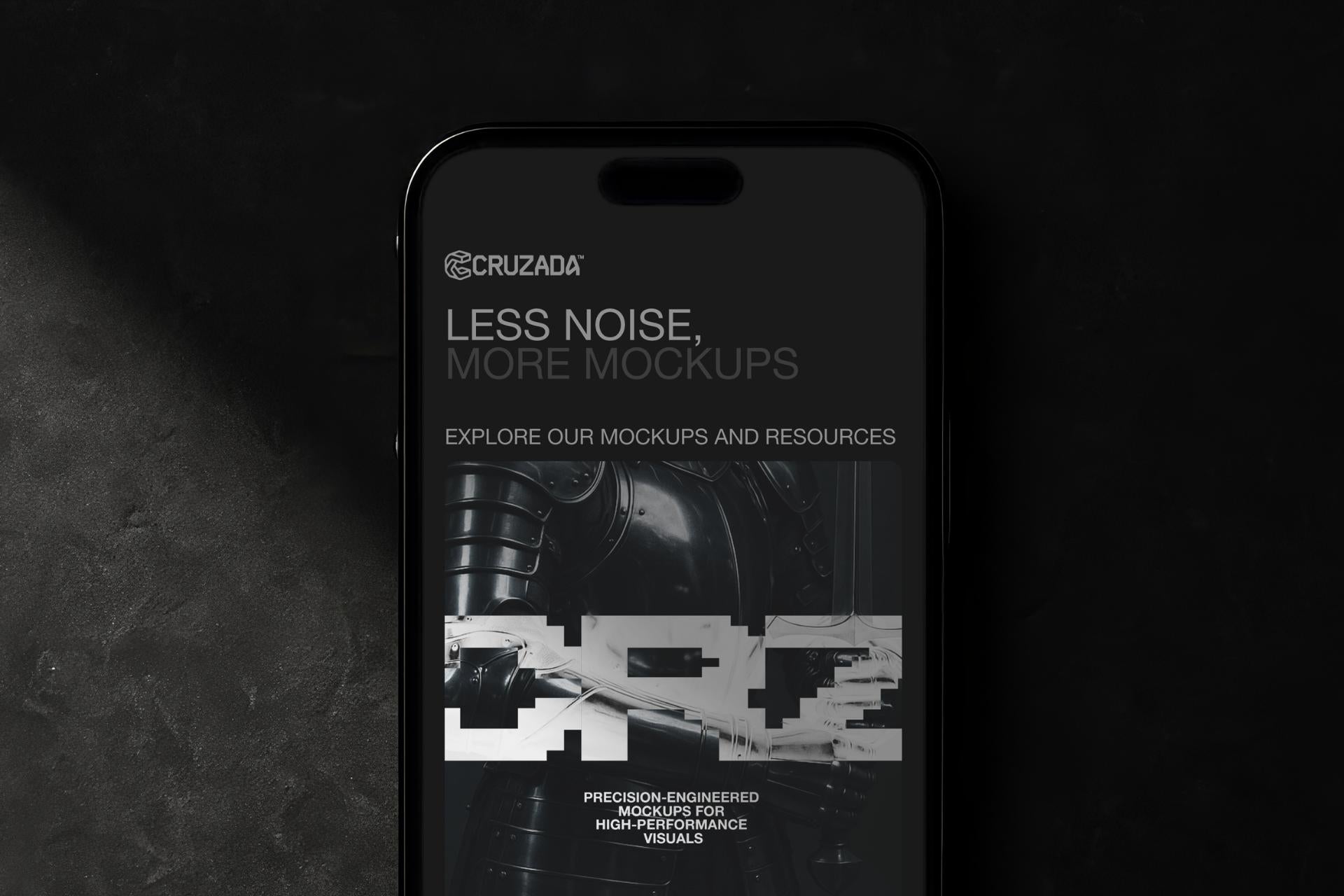 iPhone On Black Marble Mockup - Cruzada Supply 1.png