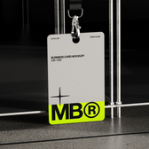ID Card With Lanyard Mockup