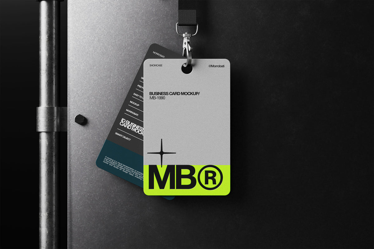ID Card With Lanyard Mockup by Morrobati, preview 3