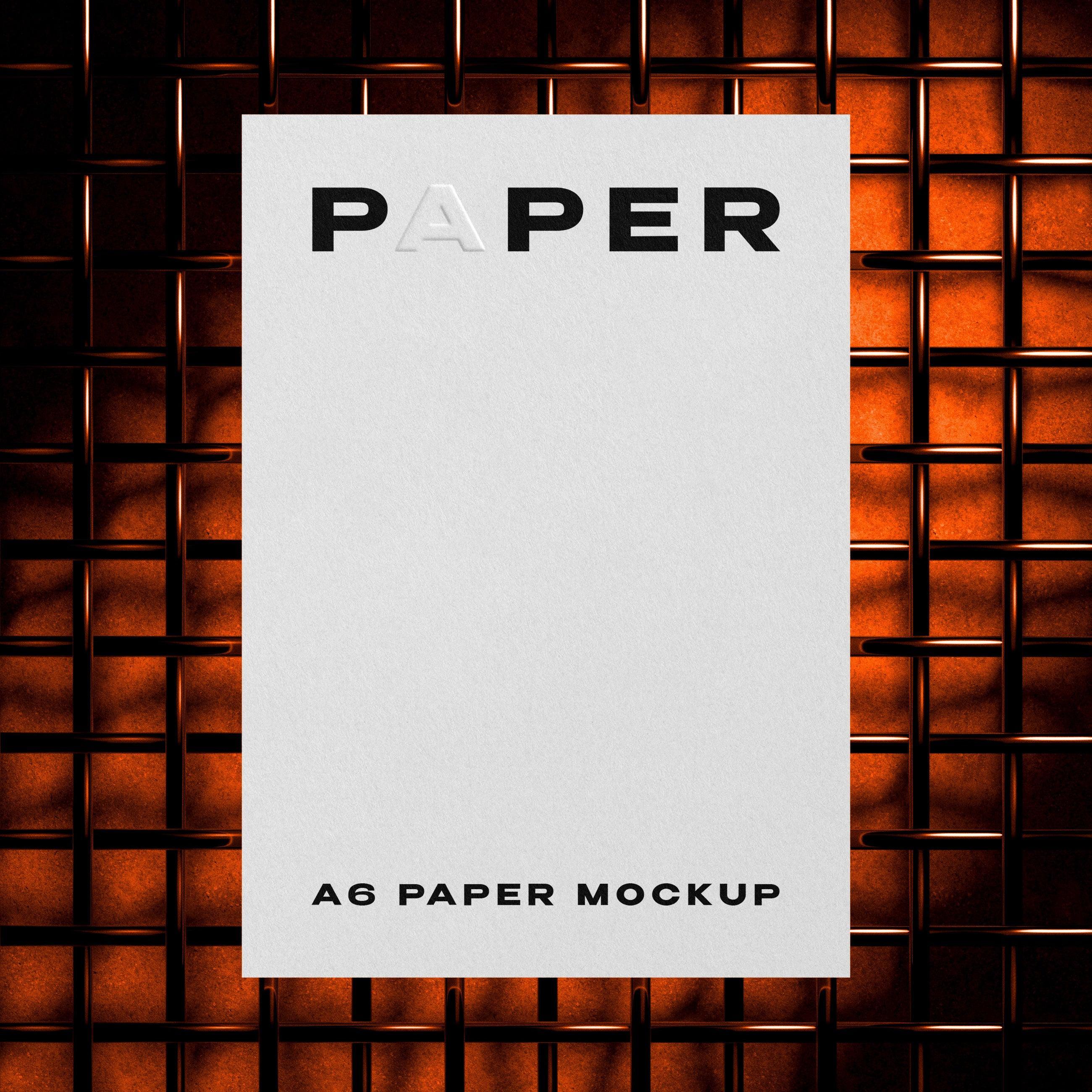 Industrial Paper Card Mockup