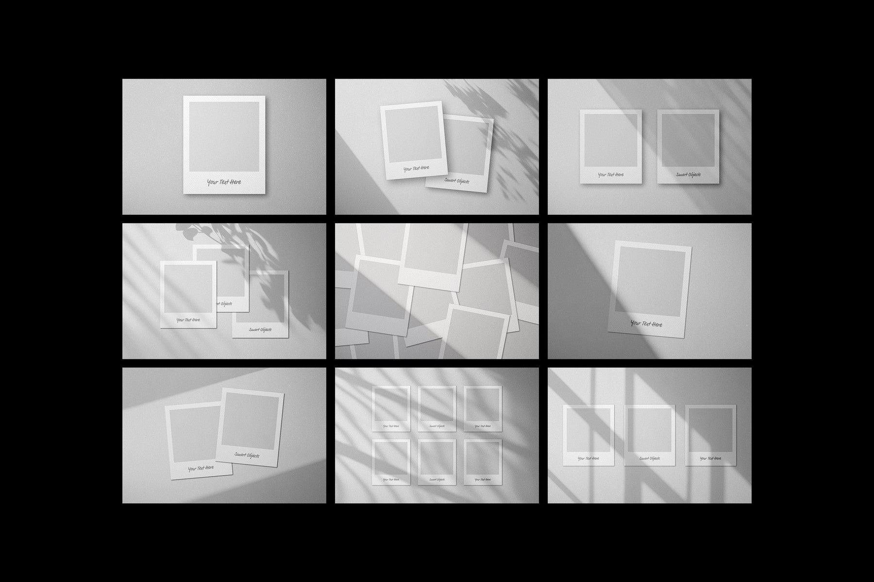 Instant Polaroid Frame Mockups Collection