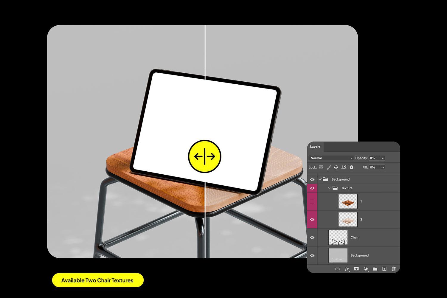 iPad in The Chair Mockups