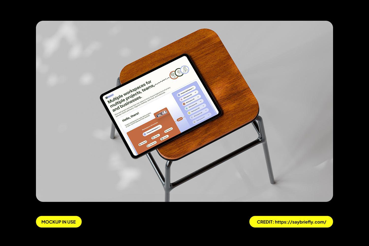 iPad in The Chair Mockups