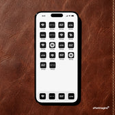 iPhone Mockup on Vintage Leather Surface