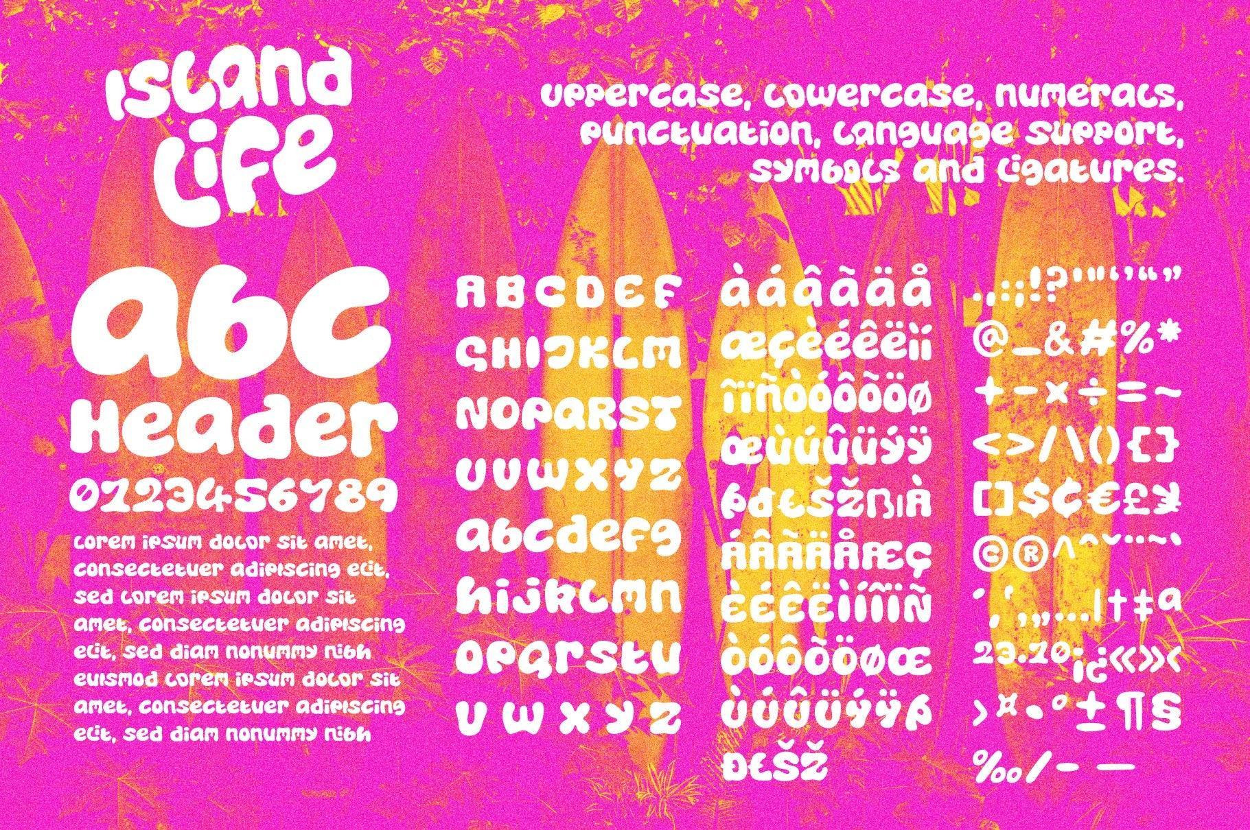 Island Life - A Surf Font