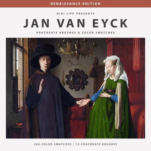 Jan Van Eyck Procreate Brushes & Color Palettes