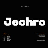 Jechro - Modern Geometric Family Font