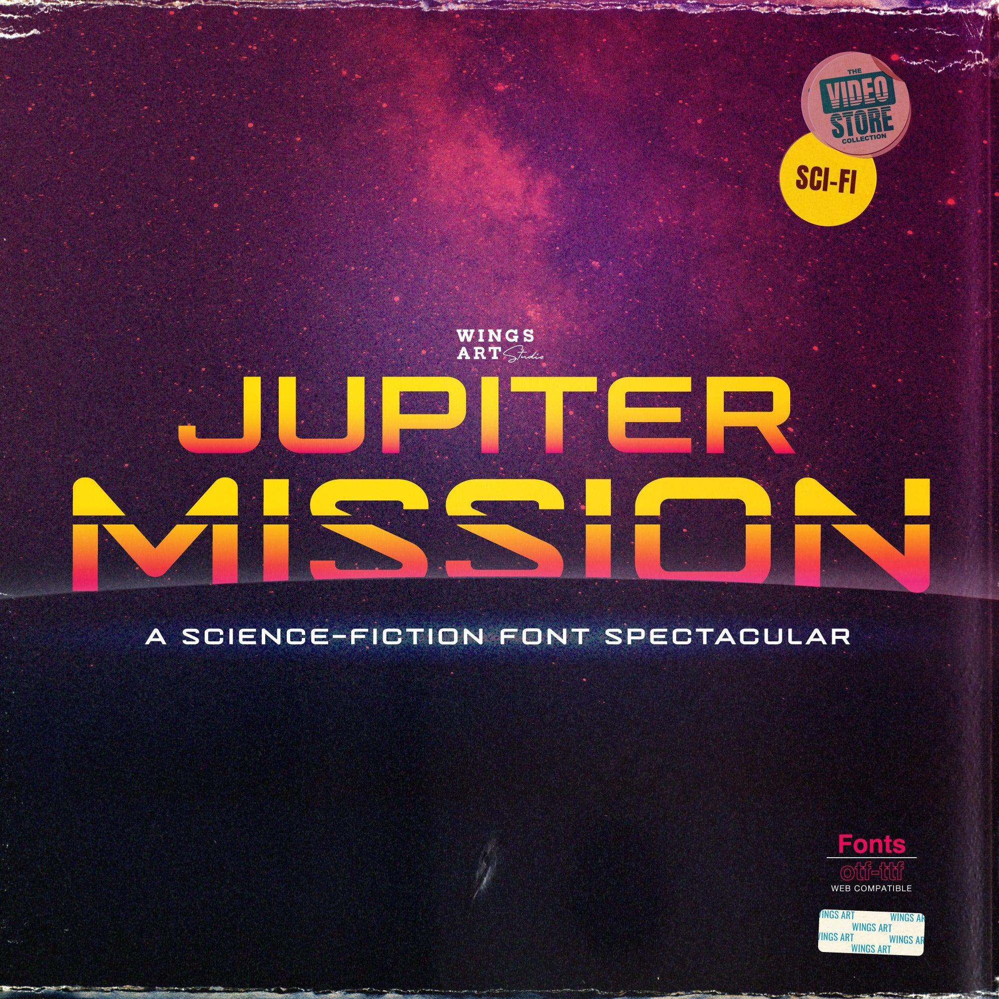 Jupiter Mission: A Science-Fiction Font