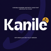Kanile - Family Aesthetic Sans Serif Font