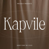 Kapvile – Elegant Font