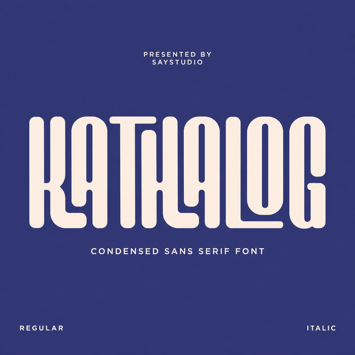 Kathalog - Modern Condensed Sans Serif Font by Say Studio, preview 1