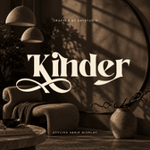 Kinder — Stylish Bold Serif Font