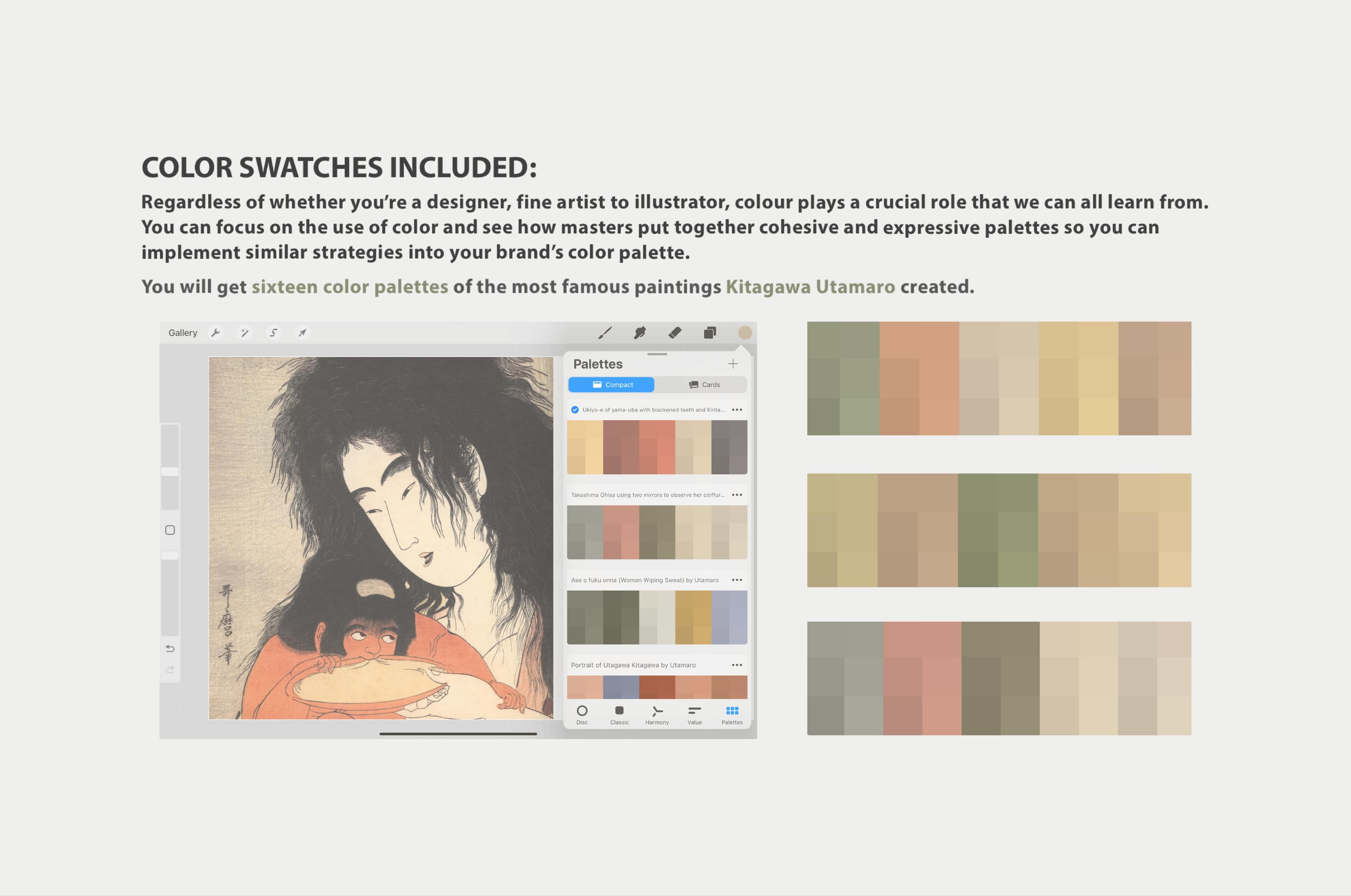 Kitagawa Utamaro Procreate Kit