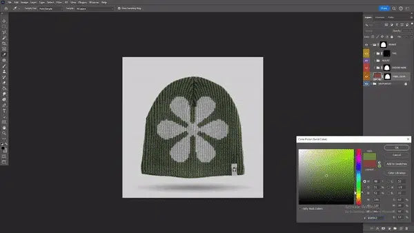 Knitted Beanie Mockup