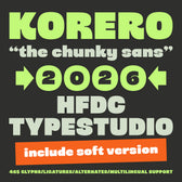 Korero HF Chunky Display Font