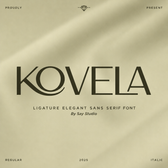 Kovela - Luxury Ligature Sans Serif Fonts