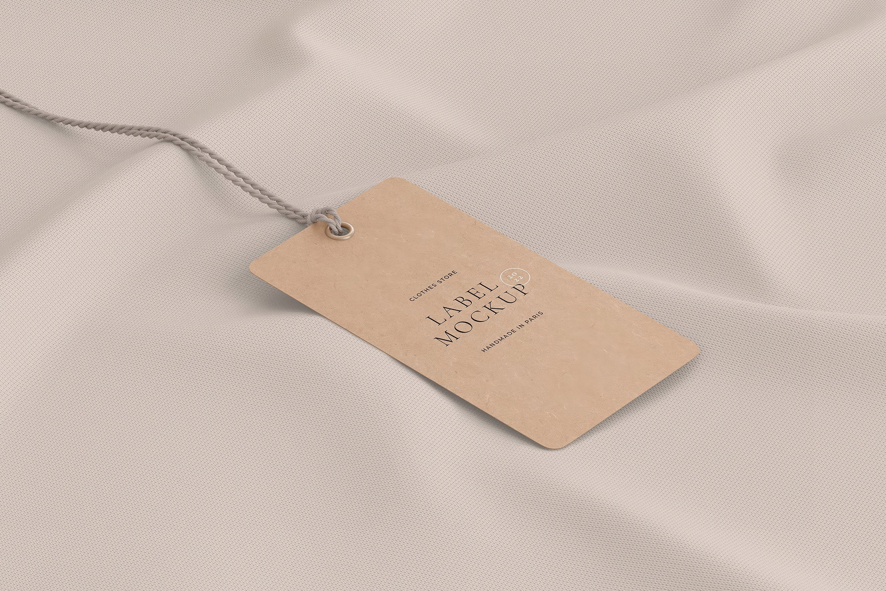 Label Tag Mockup Scenes