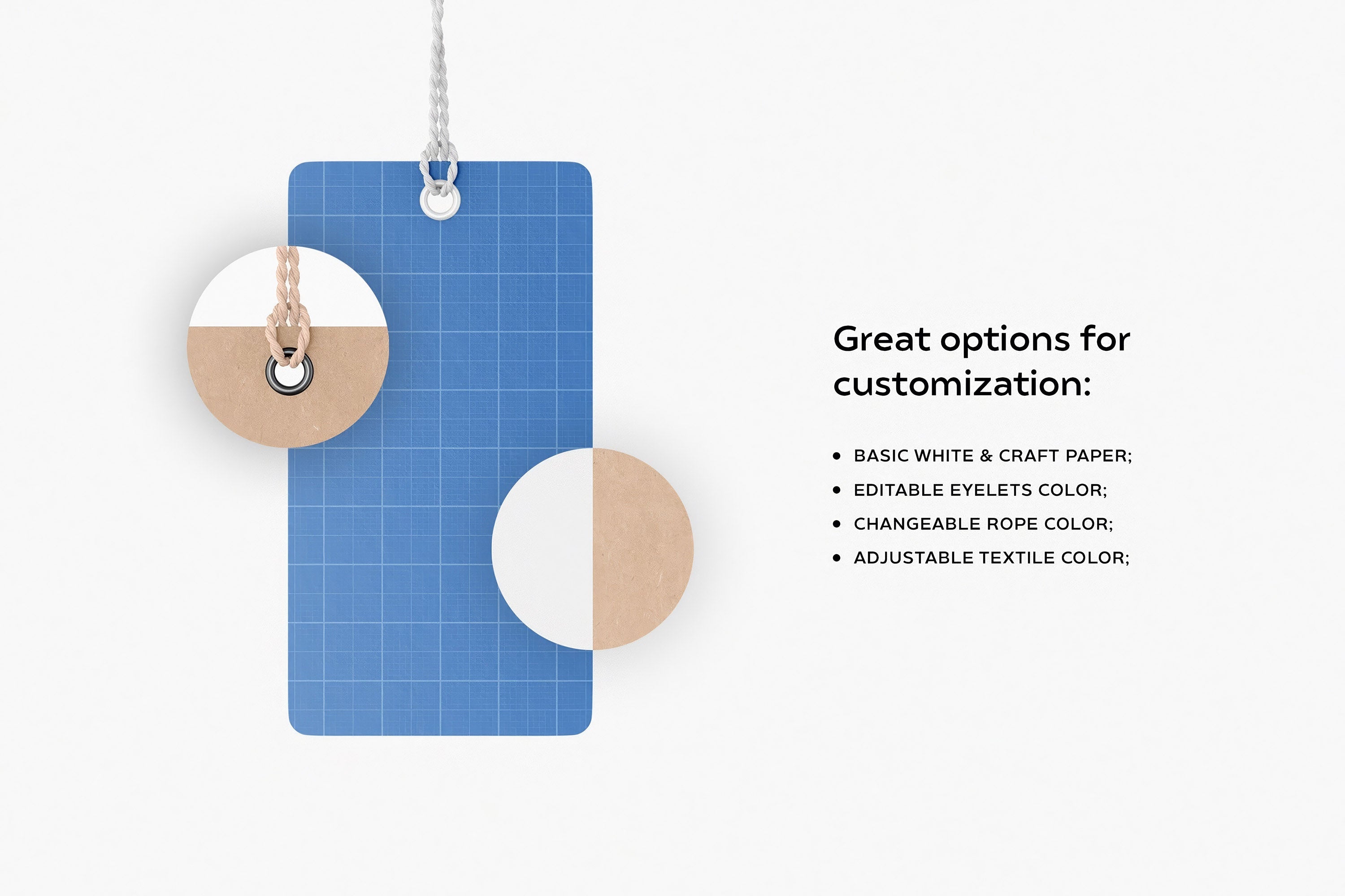 Label Tag Mockup Scenes